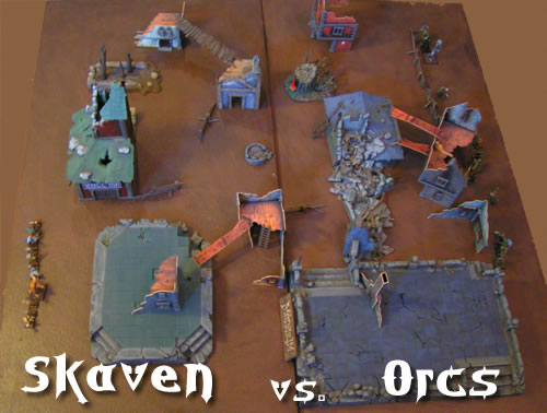 Mordheim Skirmish; Skaven vs. Orcs