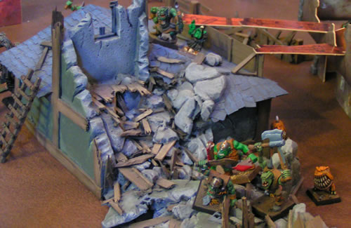 Mordheim Orcs and Terrain