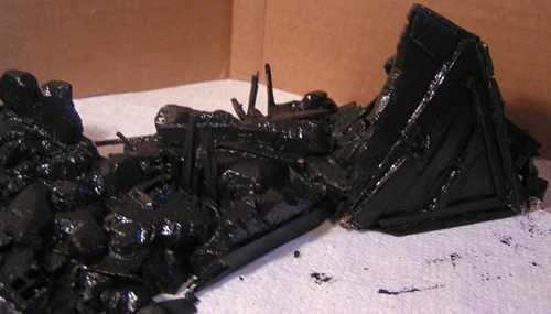 Black Undercoat on my Collapsed Tower