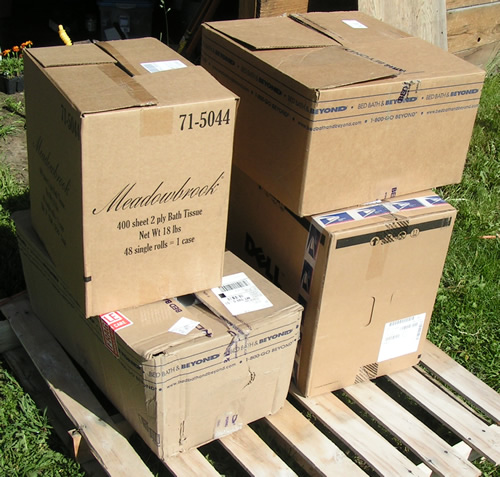 Mordheim Packing Foam in boxes