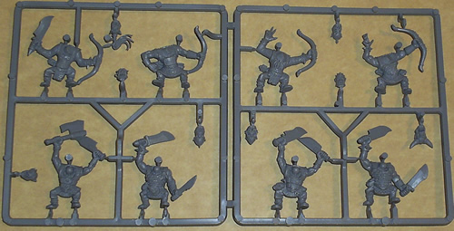 Warhammer Orc Sprues - Archers and Warriors